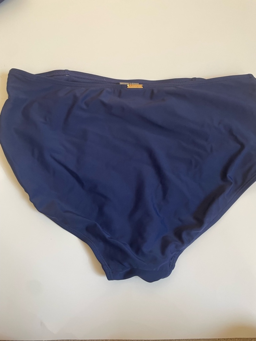Nicole Miller Bikini Set Navy High Waisted Swimsuit Size Large - Picture 3 of 12